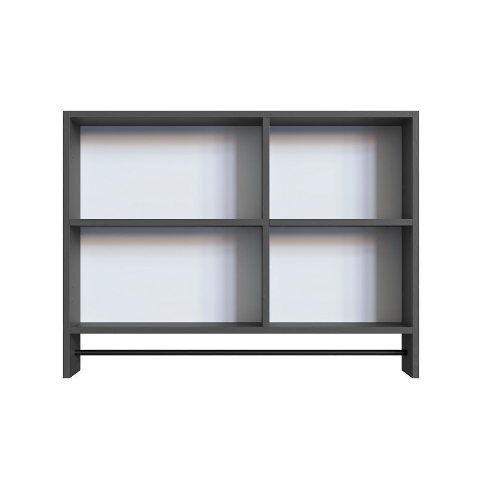 Armário de Banheiro com Espelho Orlie 1 PT Grafite - 6