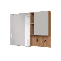 Armário de Banheiro com Espelho Berti 2 PT Mel e Arenas - 6