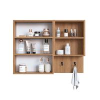 Armário de Banheiro com Espelho Berti 2 PT Mel e Arenas - 8