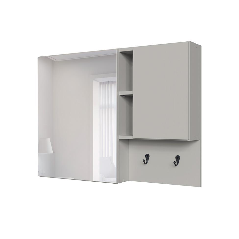 Armário de Banheiro com Espelho Berti 2 PT Arenas - 8