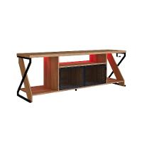 Rack Gamer para TV até 60 Polegadas Linus com LED 2 PT Mel e Preto - 7