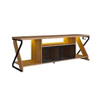 Rack Gamer para TV até 60 Polegadas Linus com LED 2 PT Mel e Preto - 9