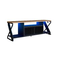 Rack Gamer para TV até 60 Polegadas Linus com LED 2 PT Preto e Mel - 5