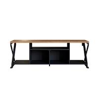 Rack Gamer para TV até 60 Polegadas Linus com LED 2 PT Preto e Mel - 9