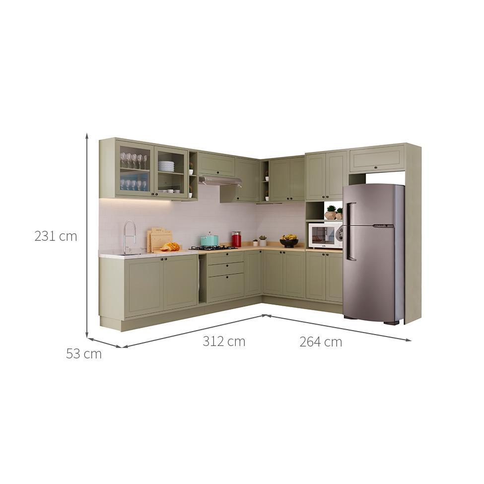 Cozinha Completa Évora 16 PT 3 GV Verde Hill - 3
