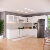 Cozinha Completa Évora 16 PT 3 GV Branco Ártico - 1