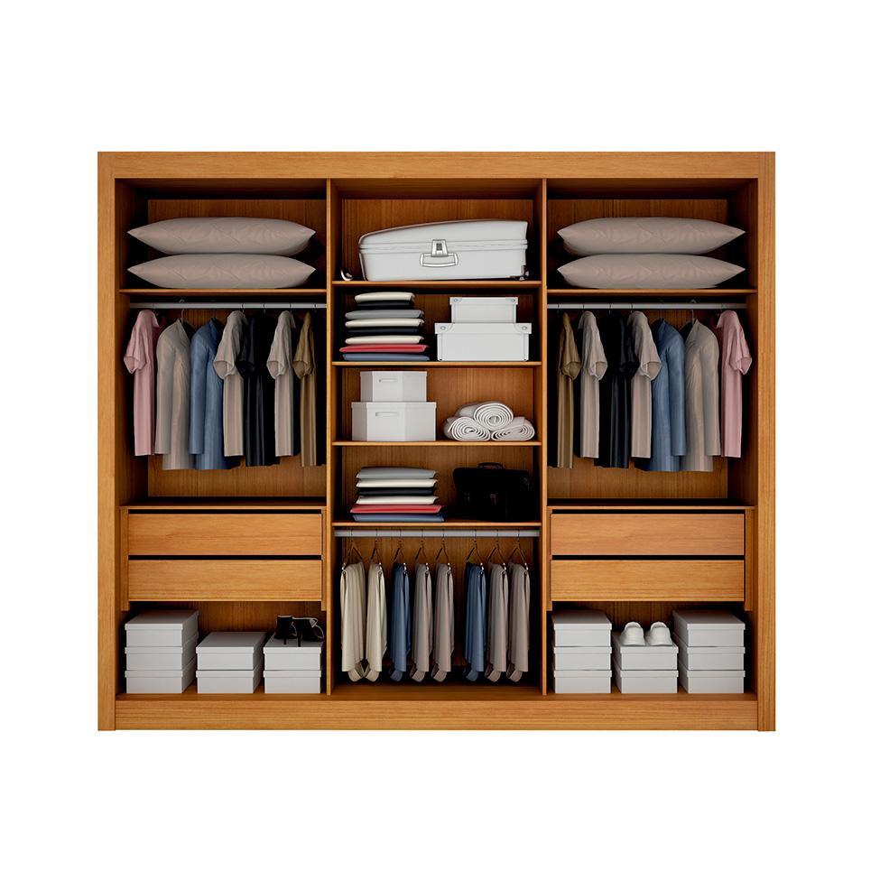 Guarda-Roupa Casal Milano 3 PT 4 GV Cinamomo - 2
