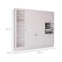 Cozinha Compacta Évora 9 PT Branco Ártico - 3