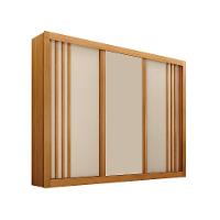 Guarda-Roupa Casal Milano 3 PT 4 GV Cinamomo e Off White - 1