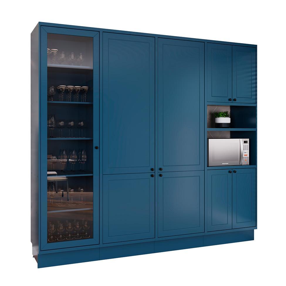 Cozinha Compacta Évora 9 PT Azul Órion - 2