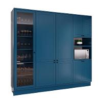 Cozinha Compacta Évora 9 PT Azul Órion - 2