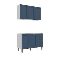 Cozinha Compacta Lavanda 5 PT 3 GV Azul e Branco - 3