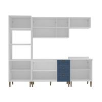 Cozinha Compacta 11 PT 3 GV Azul e Branco - 5
