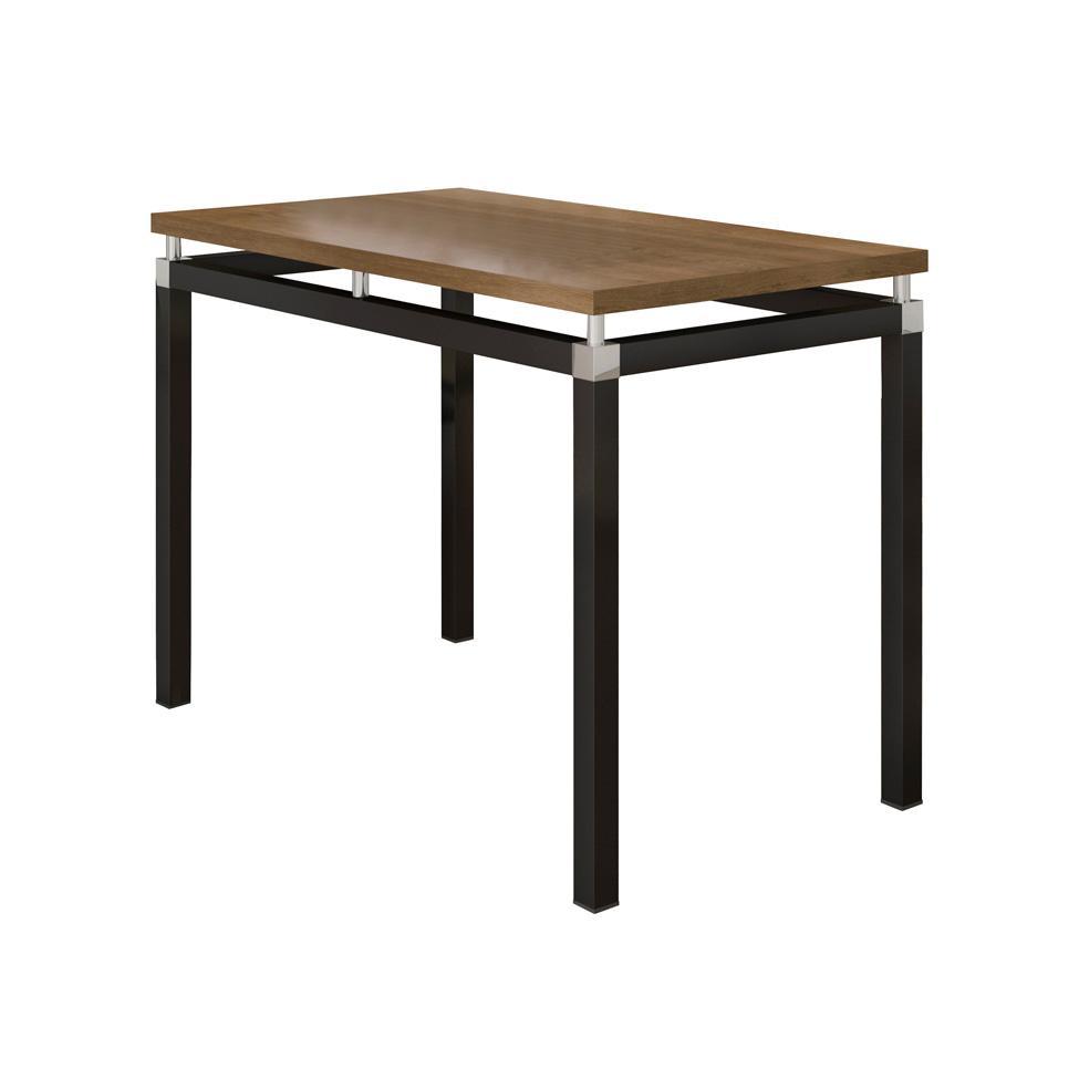 Conjunto de Mesa Retangular com Tampo de MDP Marrom Copenhague e 4 Cadeiras Monterrey Revestimento Sintético Florido Branco e Preto - 5