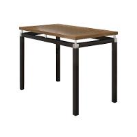 Conjunto de Mesa Retangular com Tampo de MDP Marrom Copenhague e 4 Cadeiras Monterrey Revestimento Sintético Florido Branco e Preto - 5