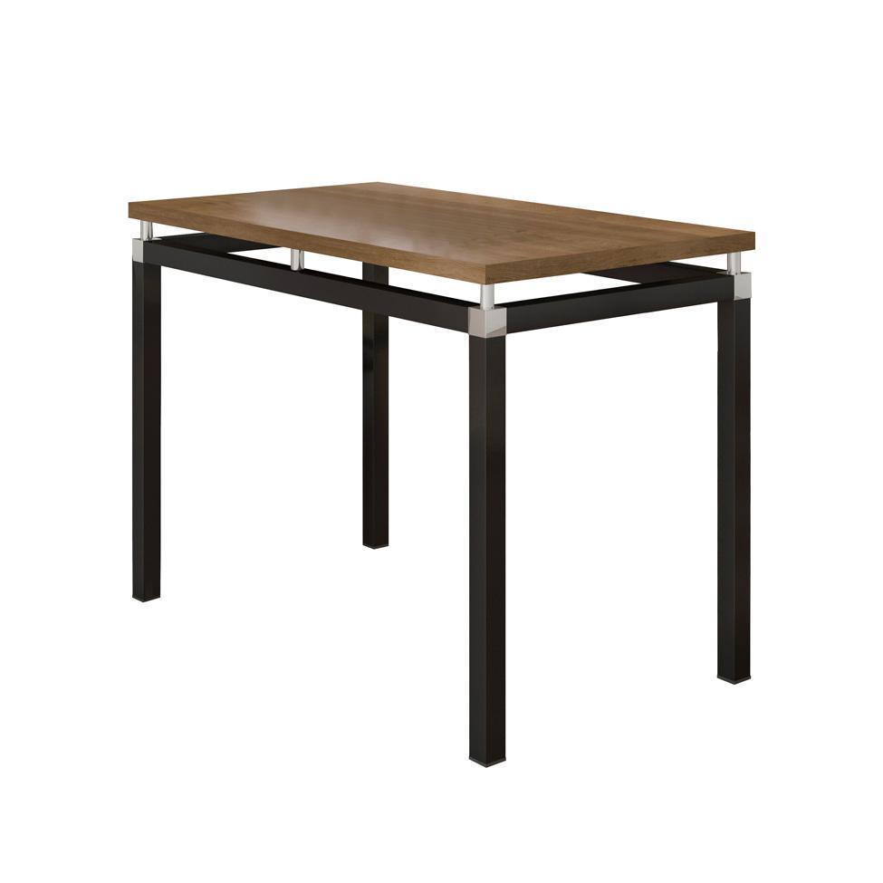 Conjunto de Mesa Retangular com Tampo de MDP Marrom Copenhague e 4 Cadeiras Monterrey Revestimento Sintético Florido Preto e Branco - 5