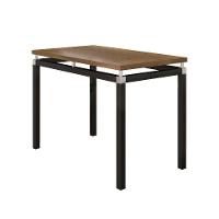 Conjunto de Mesa Retangular com Tampo de MDP Marrom Copenhague e 4 Cadeiras Monterrey Revestimento Sintético Florido Preto e Branco - 5