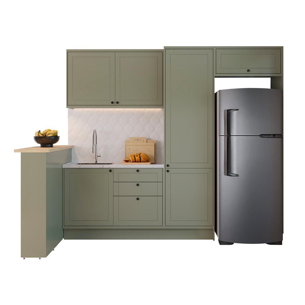 Cozinha Completa Évora com Bancada 6 PT 3 GV Verde Hill - 2