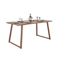 Conjunto de Mesa Retangular com Tampo de MDP Marrom Claro Atlanta e 6 Cadeiras Atenas Revestimento Sintético Terracota e Cobre - 5