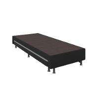 Base para Cama Box Solteiro Nero com Colchão Auxiliar Espuma D28 Preta e Branca - 2