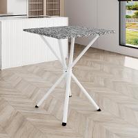 Mesa de Jantar Quadrada com Tampo de Granito Léia Branca 70 cm - 4