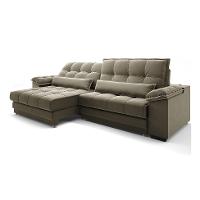 Sofá 5 Lugares Retrátil e Reclinável Majestic Veludo Fendi - 7