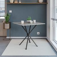 Mesa de Jantar Quadrada com Tampo de Granito Léia Preta Fosca 70 cm - 2