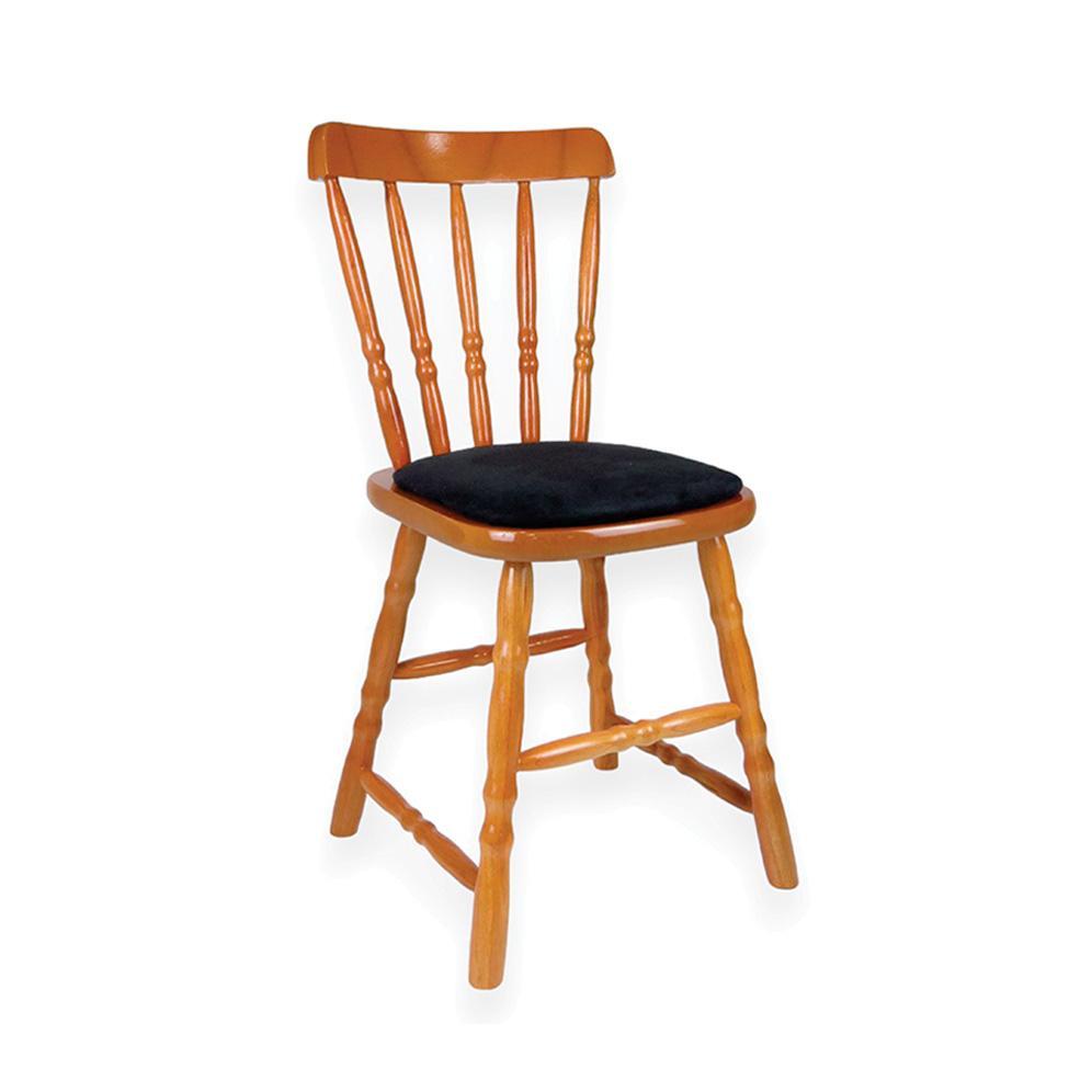 Conjunto com 2 Cadeiras Dalas Veludo Preto e Mel - 2