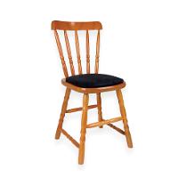 Conjunto com 2 Cadeiras Dalas Veludo Preto e Mel - 2