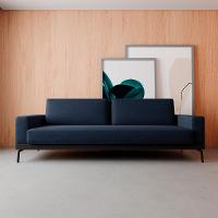 Sofá 3 Lugares Franccesco Linho Azul 180 cm - 2