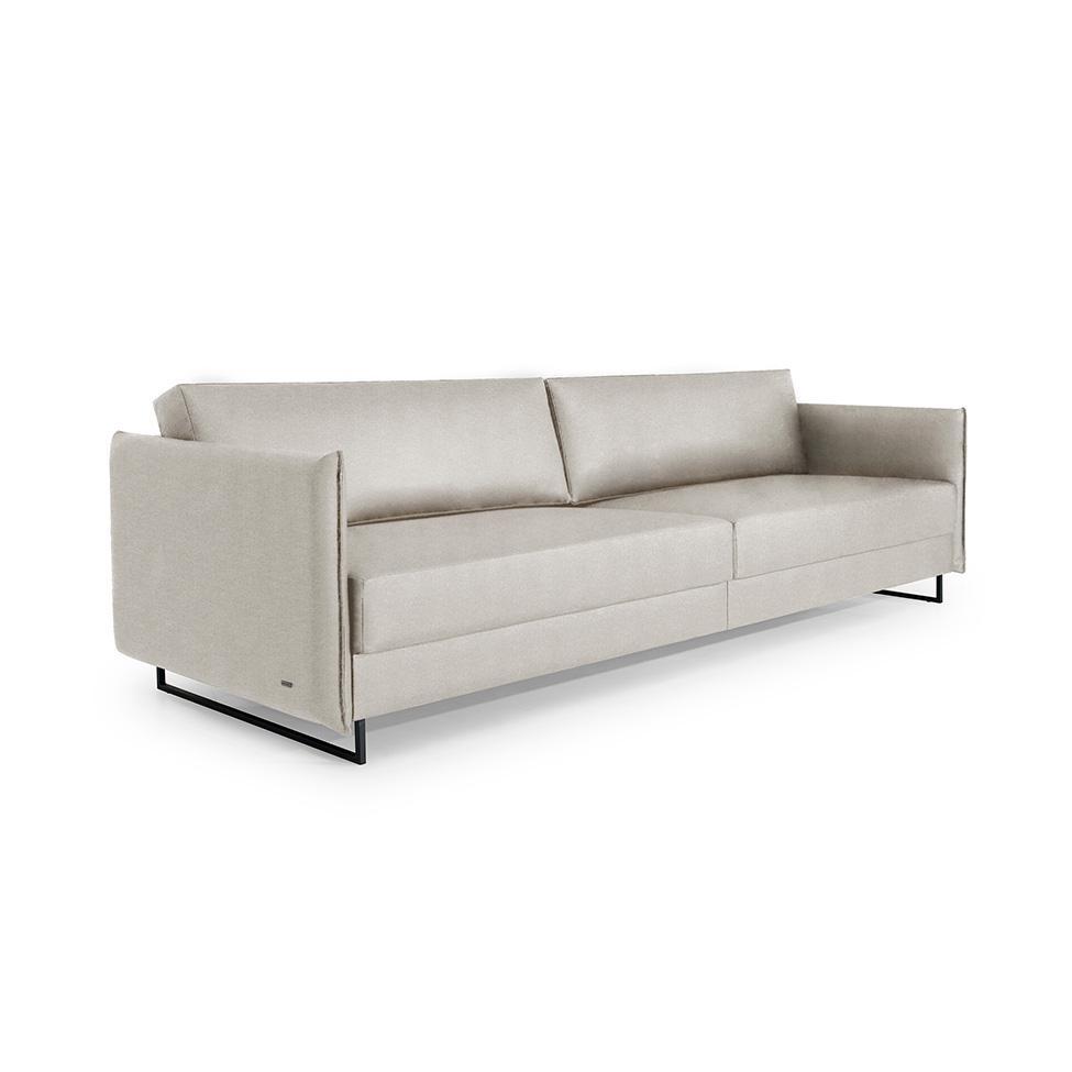 Sofá 3 Lugares Enrico Linho Bege 180 cm - 1