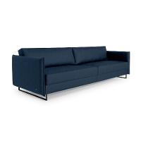 Sofá 3 Lugares Enrico Linho Azul 210 cm - 1