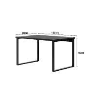 Mesa de Escritório Málaga Preta 120 cm - 3