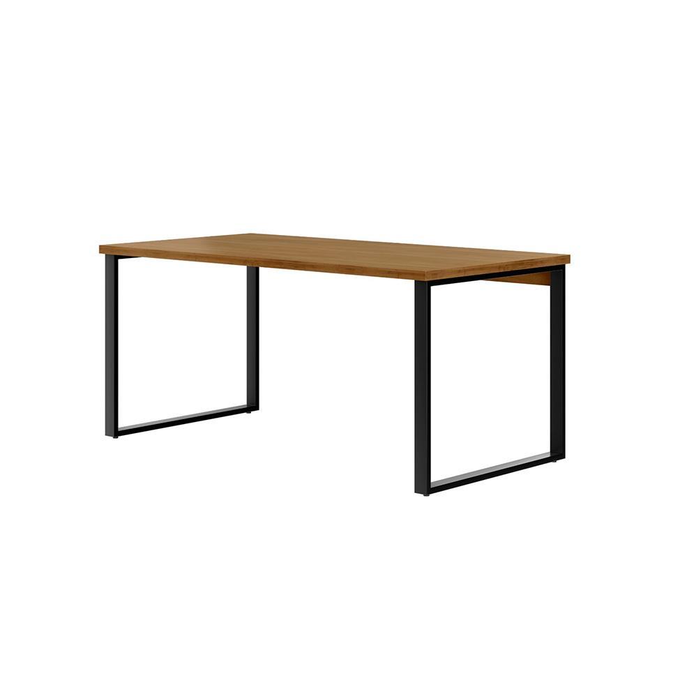Mesa de Escritório Málaga Nogal e Preta 150 cm - 2