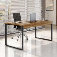 Mesa de Escritório Málaga Nogal e Preta 150 cm - 1