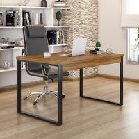 Mesa de Escritório Málaga Nogal e Preta 120 cm - 1