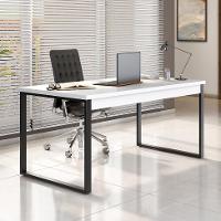 Mesa de Escritório Málaga Branca e Preta 150 cm - 1