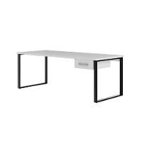 Mesa de Escritório Málaga 1 GV Branca e Preta 190 cm - 1