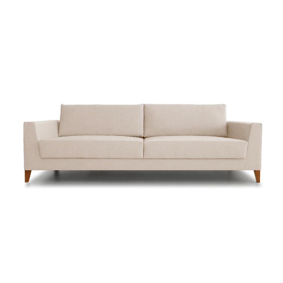 Sofá 3 Lugares Benjamin Linho Bege 180 cm - 4