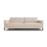 Sofá 3 Lugares Benjamin Linho Bege 210 cm - 4