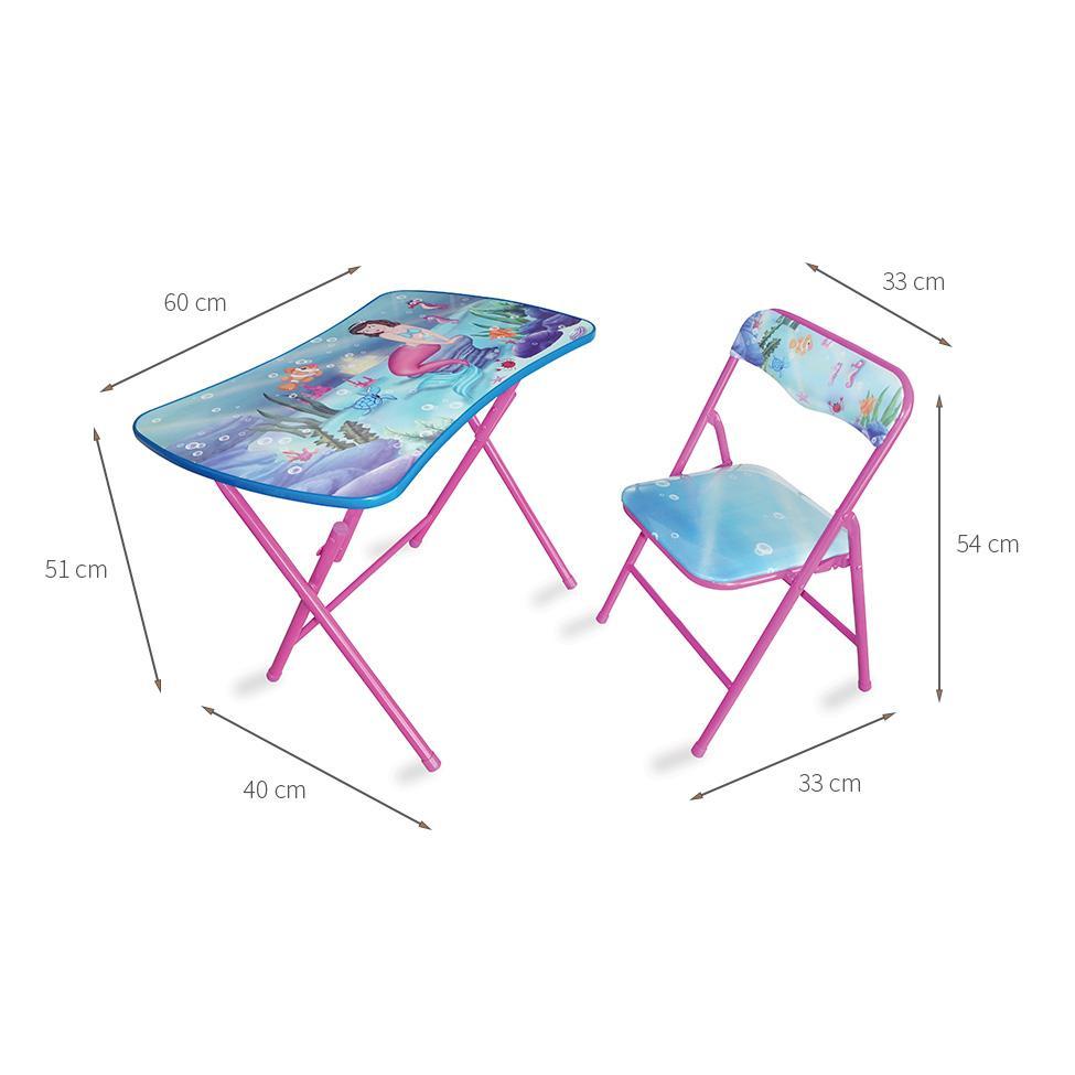 Conjunto de Mesa Infantil e Cadeira Louie Rosa - 3
