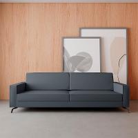 Sofá 3 Lugares Angelo Linho Cinza 210 cm - 2