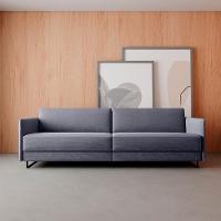 Sofá 4 Lugares Enrico Linho Cinza 260 cm - 2