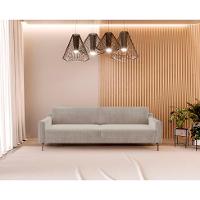 Sofá 3 Lugares Peppe Linho Bege 240 cm - 2