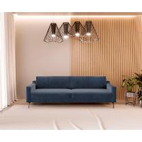 Sofá 3 Lugares Peppe Linho Azul 210 cm - 2