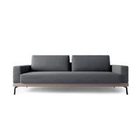 Sofá 3 Lugares Franccesco Linho Cinza 210 cm - 1