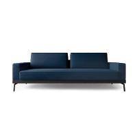 Sofá 3 Lugares Franccesco Linho Azul 210 cm - 1