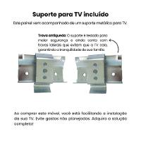 Painel para TV até 86 Polegadas Elegance Cedro e Off White - 5