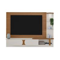 Painel com Rack Suspenso até 72 Polegadas Toronto 2 PT Cinamomo e Off White - 2