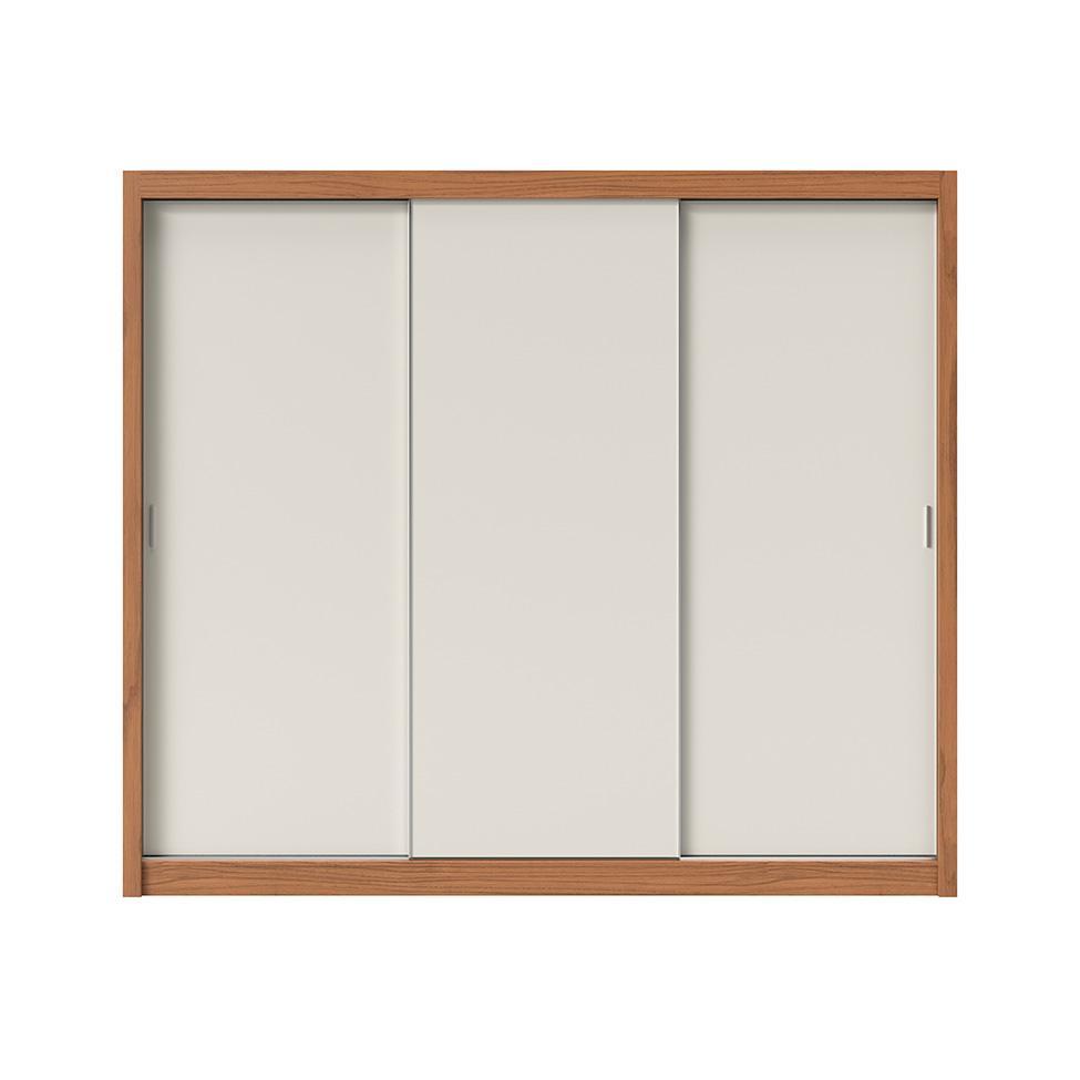 Guarda-Roupa Casal Montclair Flex 3 PT 8 GV Off White e Canela - 8